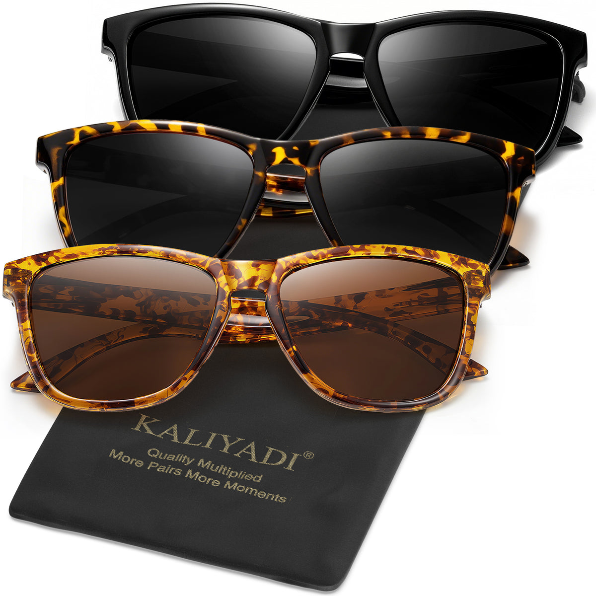 KALIYADI Womens-Sunglasses Polarized Sunglasses-Womens Trendy: Retro Sun Glasses with UV Protection for Travel Driving(WMS06-1-4-7)