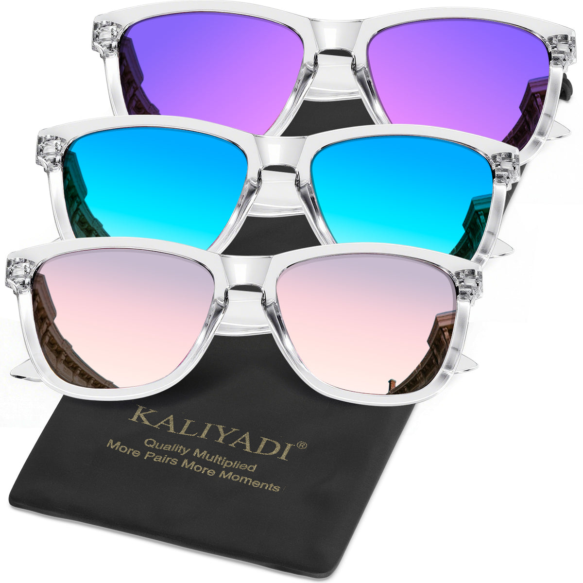 KALIYADI Womens-Sunglasses Polarized Sunglasses-Womens Trendy: Retro Sun Glasses with UV Protection for Travel Driving(WMS06-15-16-18)