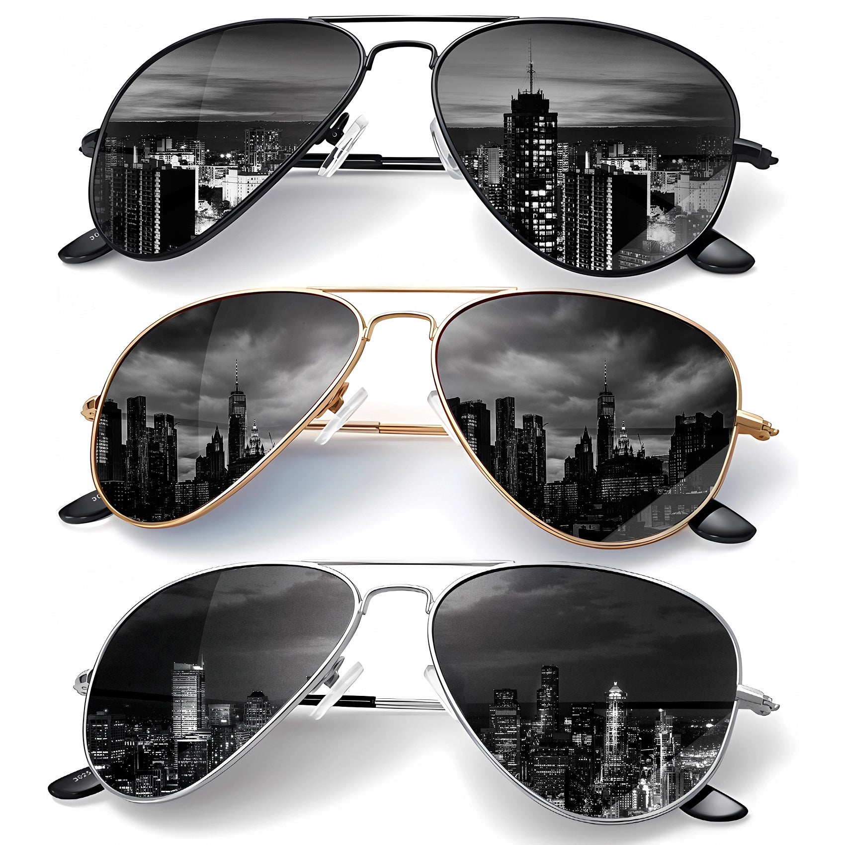 Classic Aviator Sunglasses S24-1-10-11