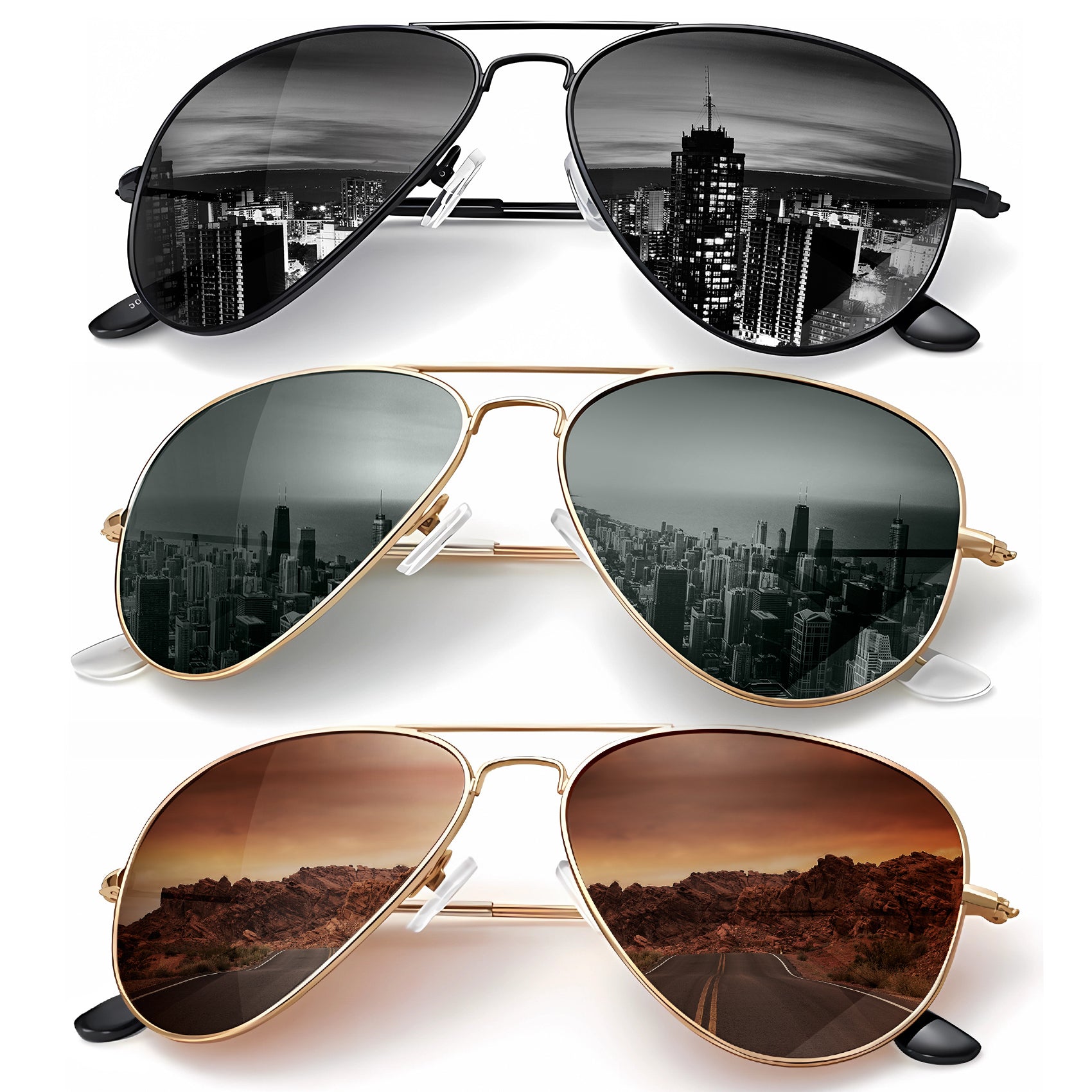 Classic Aviator Sunglasses S24-1-2-5