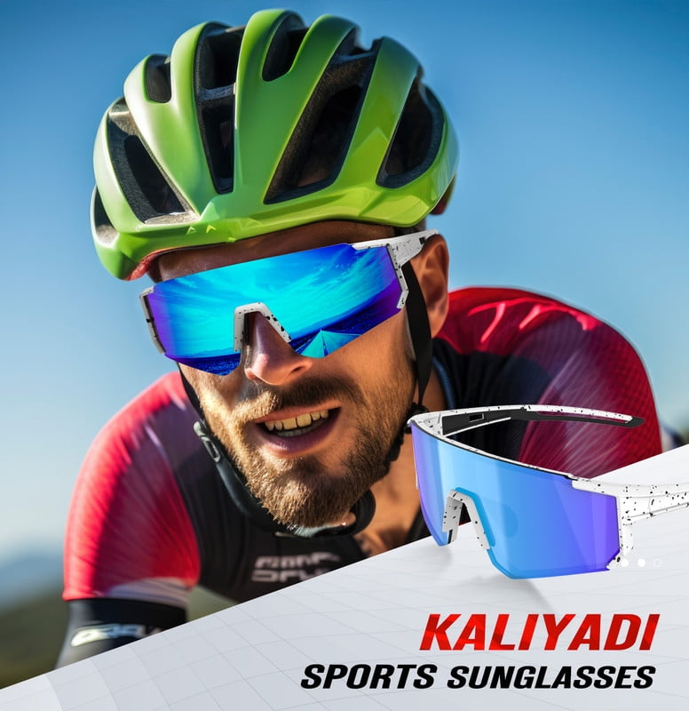 KALIYADI Polarized Sport Sunglasses-Men-Women Running-Sunglasses: Cycling Sun Glasses UV Protection Driving Fishing 3packs(WMKA159-1-3-15)