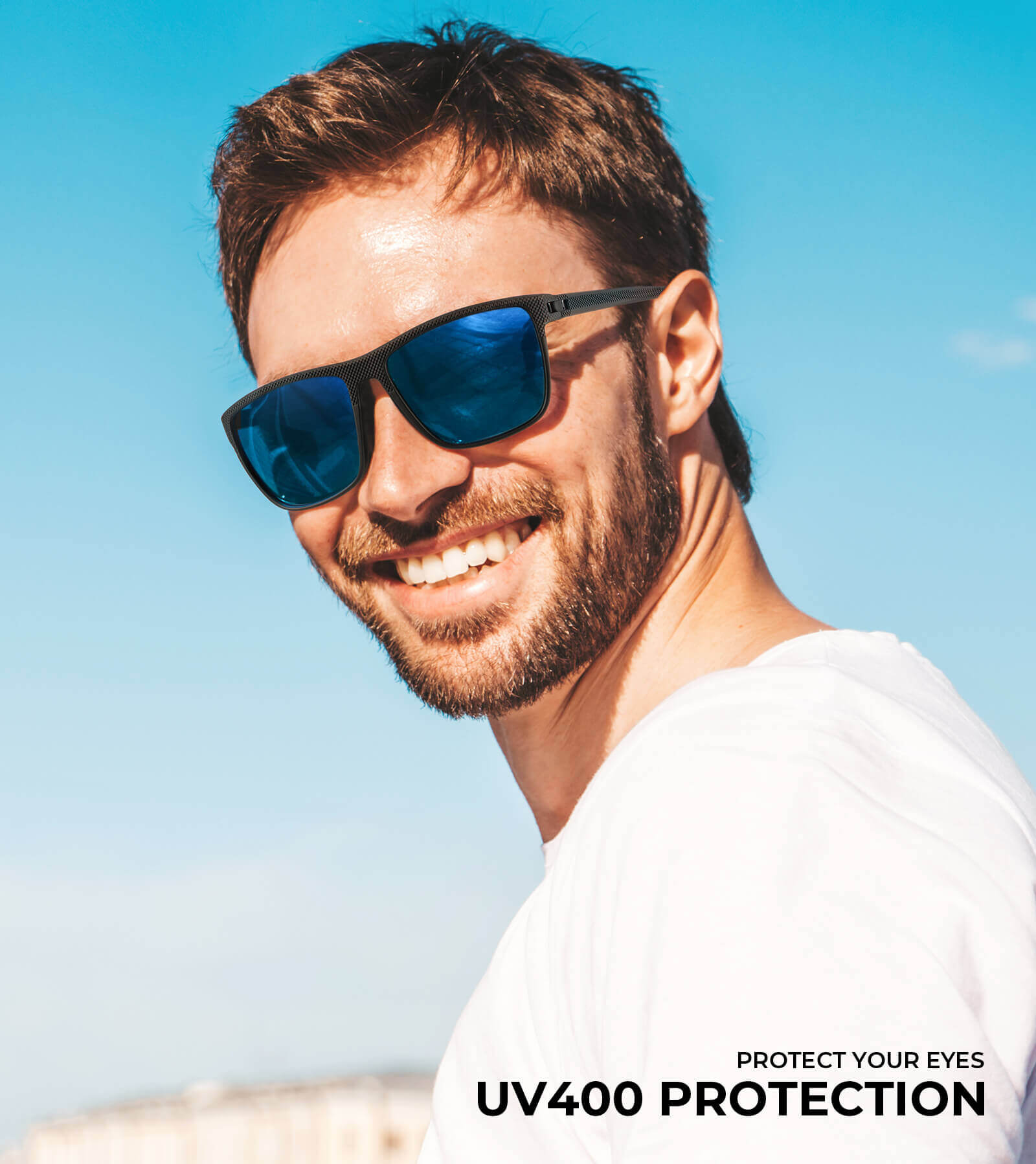 Polarized Sunglasses Men,Lightweight Mens Sunglasses Polarized UV Protection Driving Fishing Golf(WMKAS45-1-4-5)