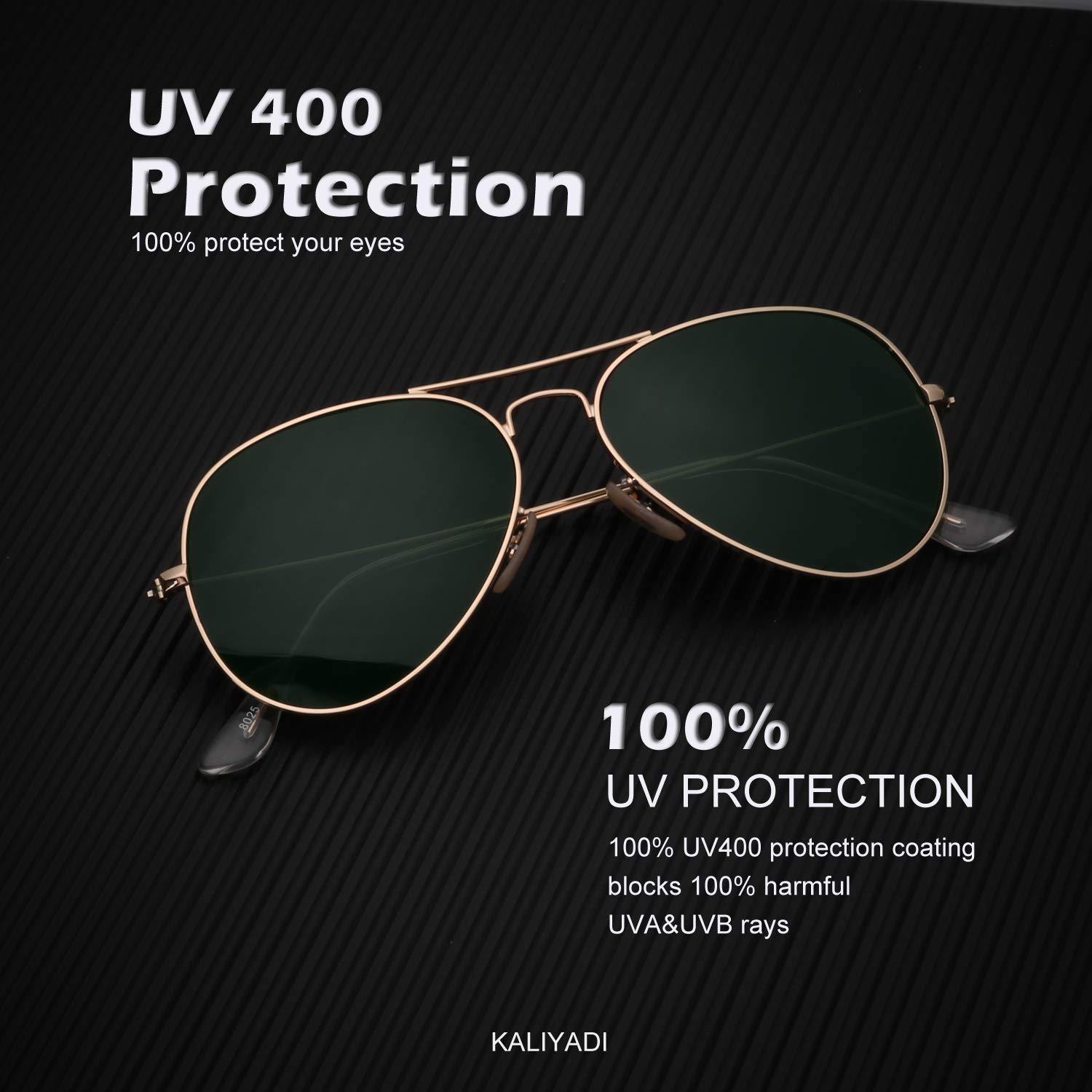 Classic Aviator Sunglasses for Men Women Driving Sun glasses Polarized Lens UV Blocking-3 Pack(WMKAS24-2-2-2)