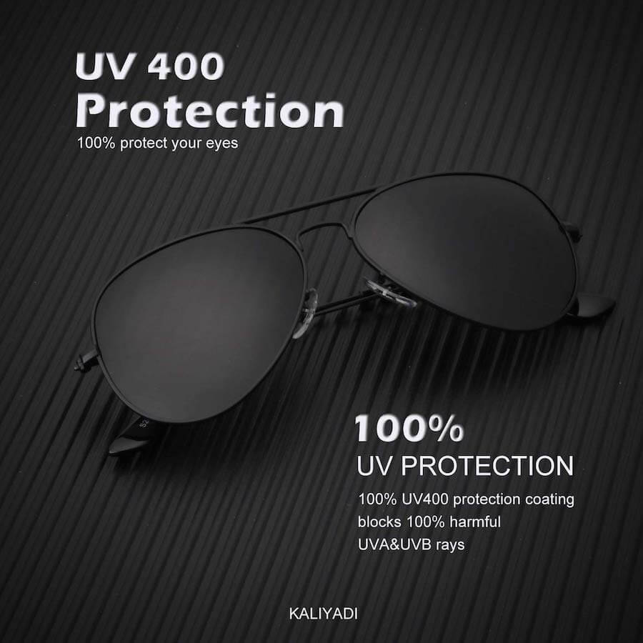 Black Frame Black Lens UV 400 Protection