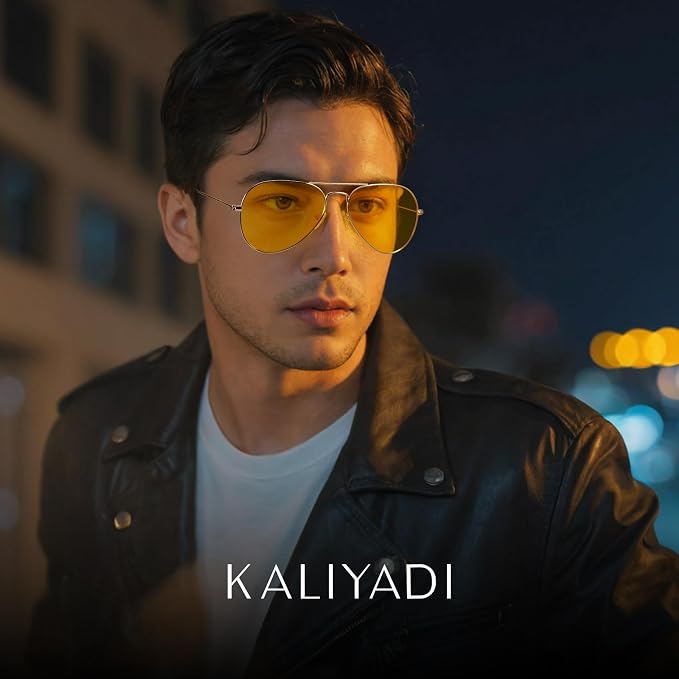 KALIYADI Classic Aviator Sunglasses for Men Women Driving Sun glasses Polarized Lens UV Blocking KAS24-17-17-17