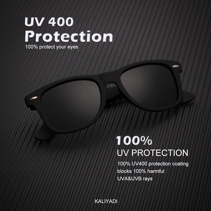 KALIYADI Polarized Sunglasses for Men and Women Semi-Rimless Frame Driving Sun glasses UV Blocking S22-1-T23-4