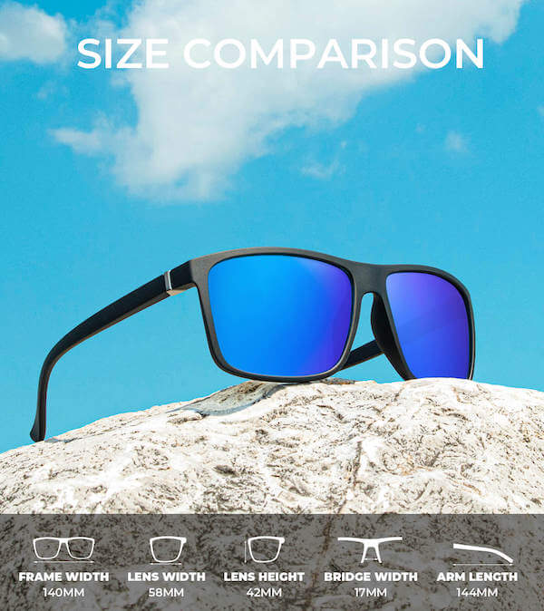 Classic Rectangle Sunglasses S11-1-6-8