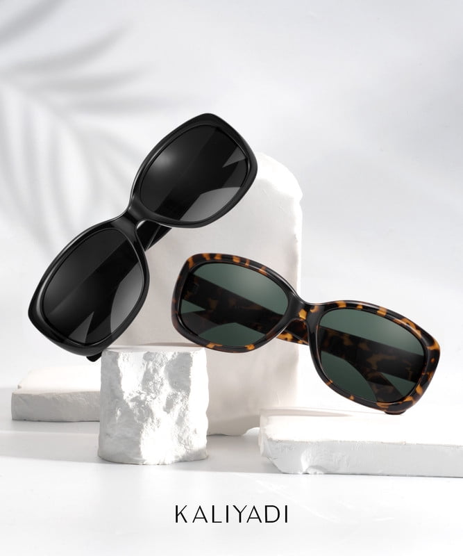KALIYADI Women Sunglasses Polarized Sunglasses Trendy Retro Sun Glasses with UV Protection for Travel Driving 3 Pack£¨WMKAS20-1-2-4£©
