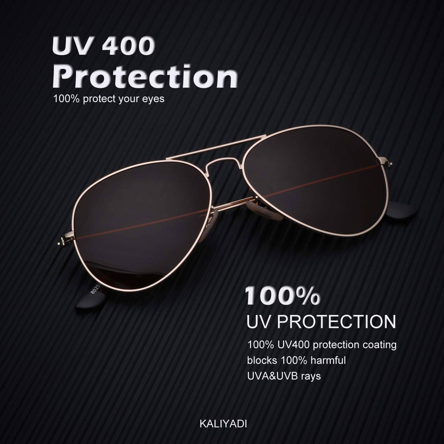 KALIYADI Classic Aviator Sunglasses for Men Women Driving Sun glasses Polarized Lens UV Blocking S24-1-2-5