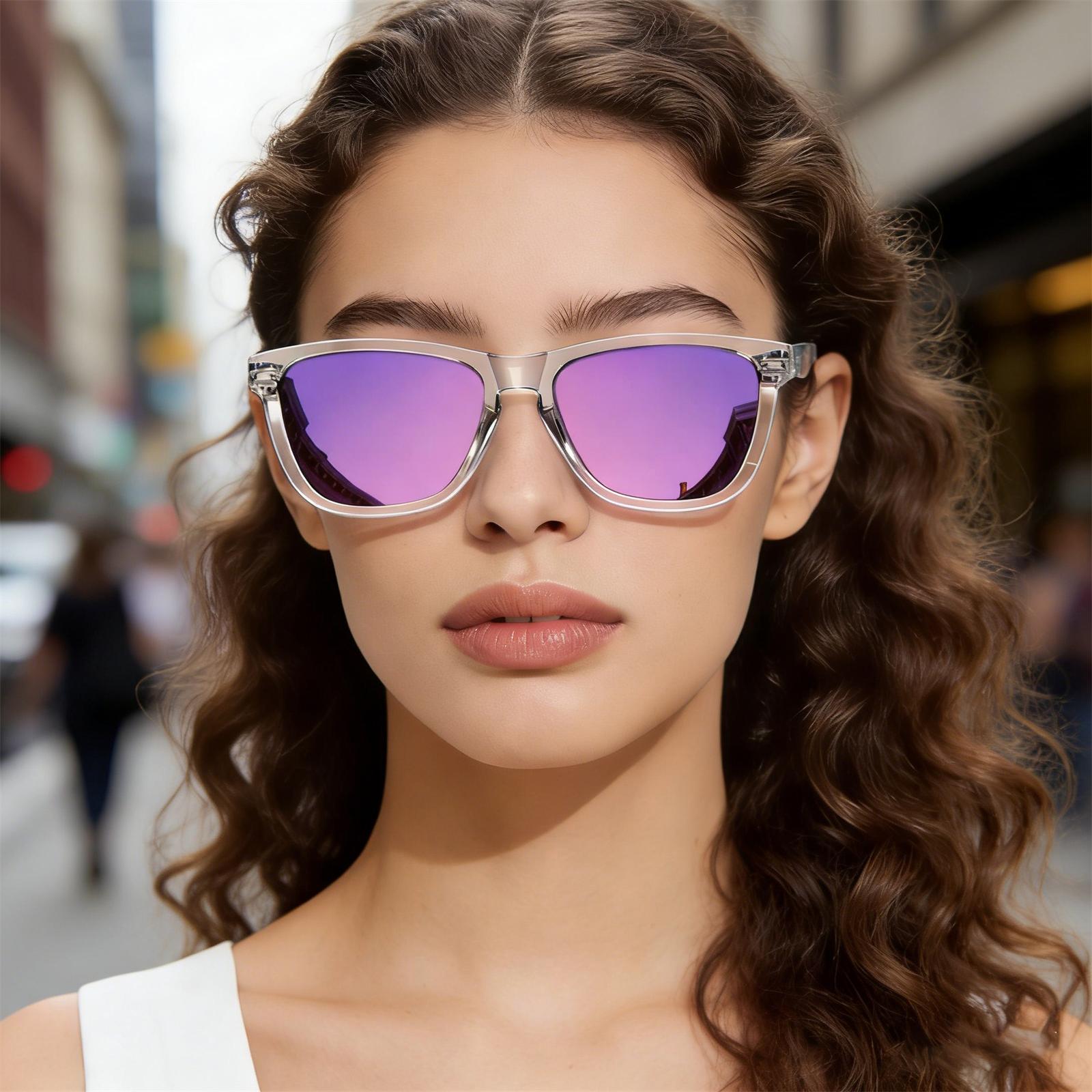 KALIYADI Polarized Sunglasses for Women Men Retro Square Sun Glasses UV Protection(WMKAS06-18)