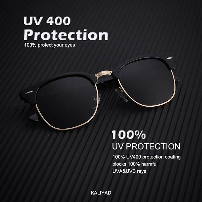 Semi-Rimless Frame Sunglasses S23-1-2