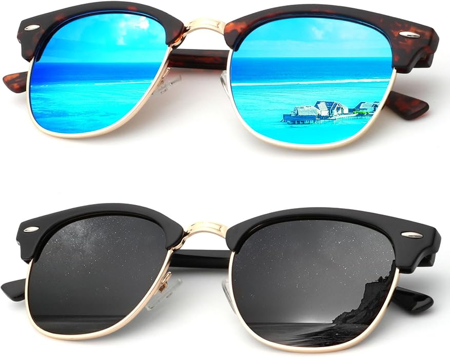 KALIYADI Sunglasses Men Polarized for Mens and Womens Unisex Sun Glasses for Driving UV Protection S23-1-3
