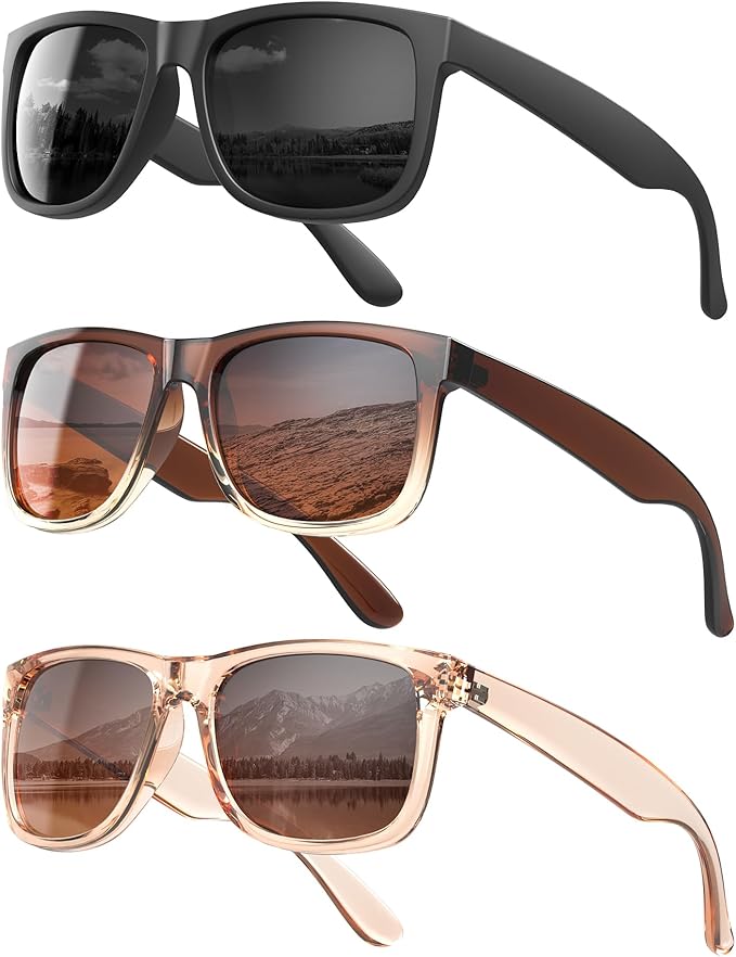 KALIYADI Womens-Sunglasses Polarized-Sunglasses for Women: Retro Trendy Sun Glasses With UV400 Protection for Driving Travel S65-1-10-11