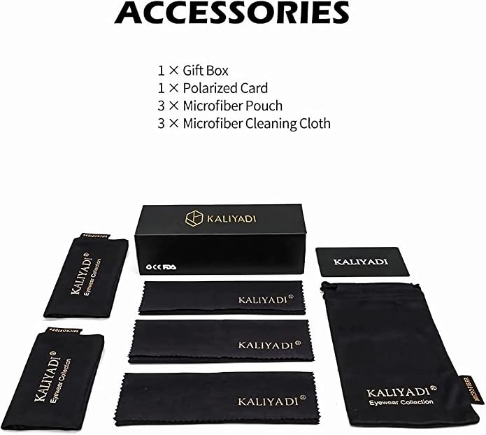 KALIYADI Polarized Sunglasses for Men and Women Matte Finish Sun glasses Color Mirror Lens UV Blocking (3 Pack) S22-1-2-16