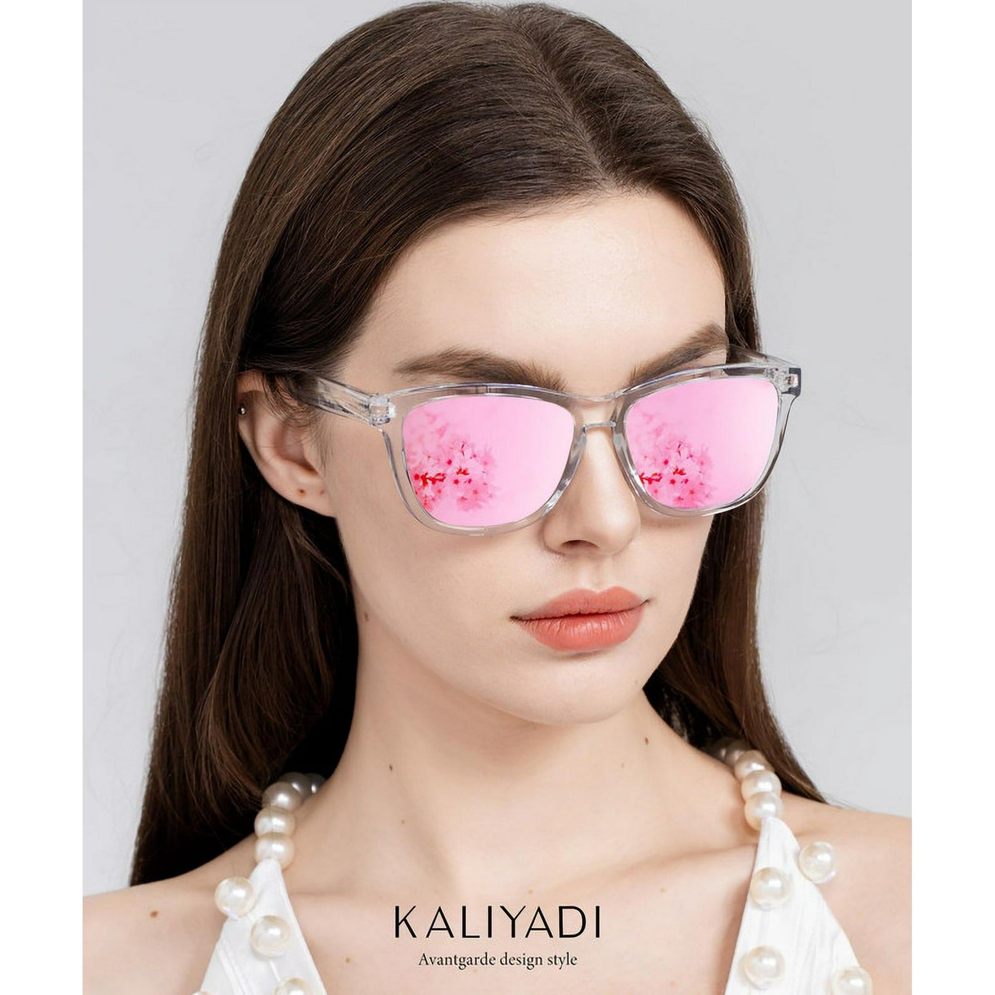 KALIYADI Womens-Sunglasses Polarized Sunglasses-Womens Trendy: Retro Sun Glasses with UV Protection for Travel Driving(WMS06-16-17-23)