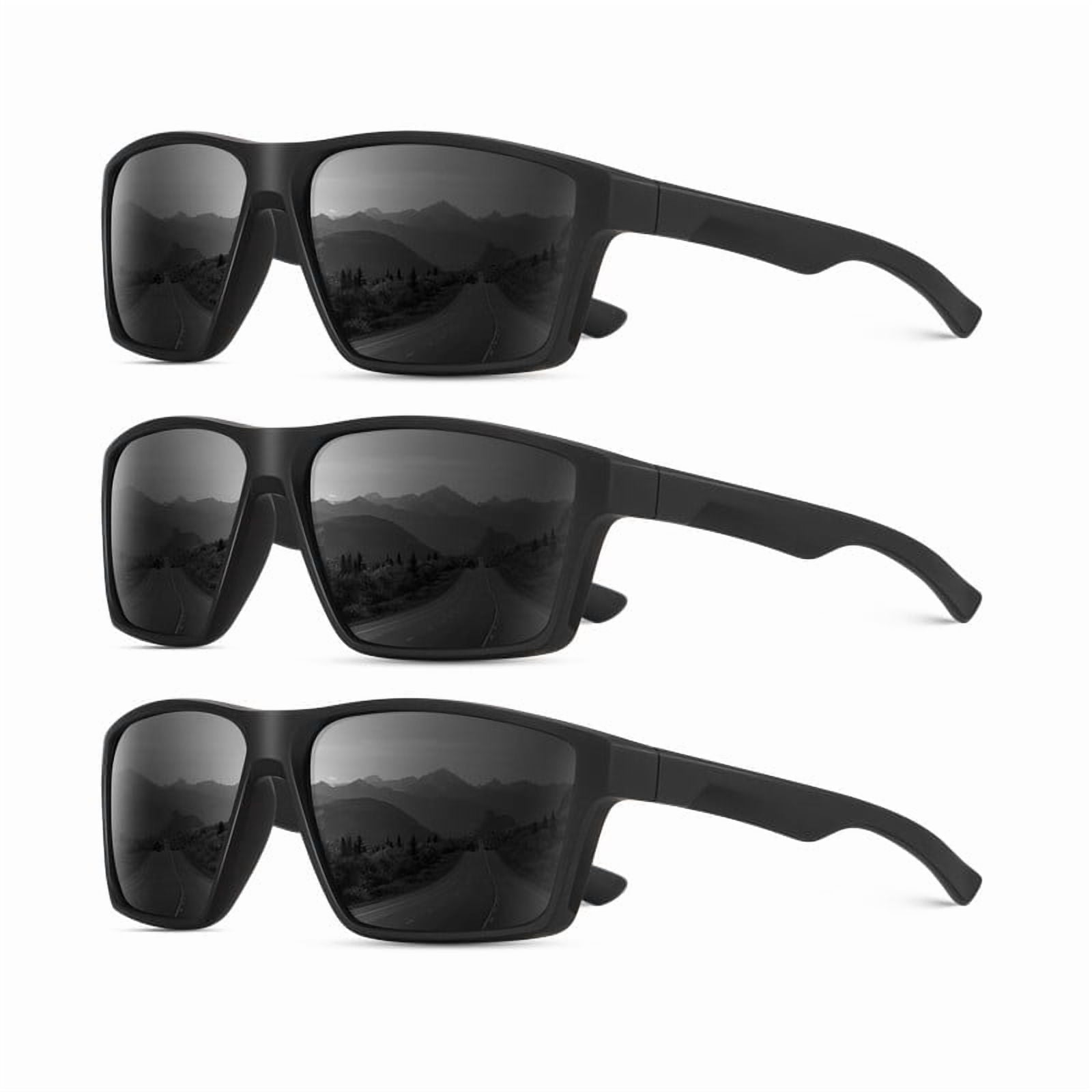 KALIYADI Sports Mens-Sunglasses Women Polarized-Sunglasses-Men: Sun Glasses with UV400 for Driving Running Cycling(WMKAS86-1-1-1)