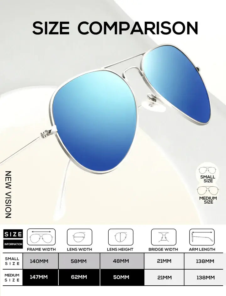 Classic Aviator Sunglasses S24-1-3-4
