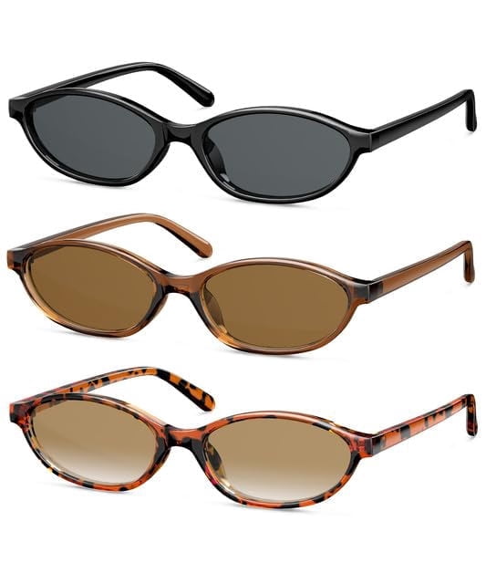 KALIYADI Retro Oval Womens Sunglasses Cat Eye Sunglasses for Women:Sunnies Lightweight Trendy Sun Glasses£¨243)
