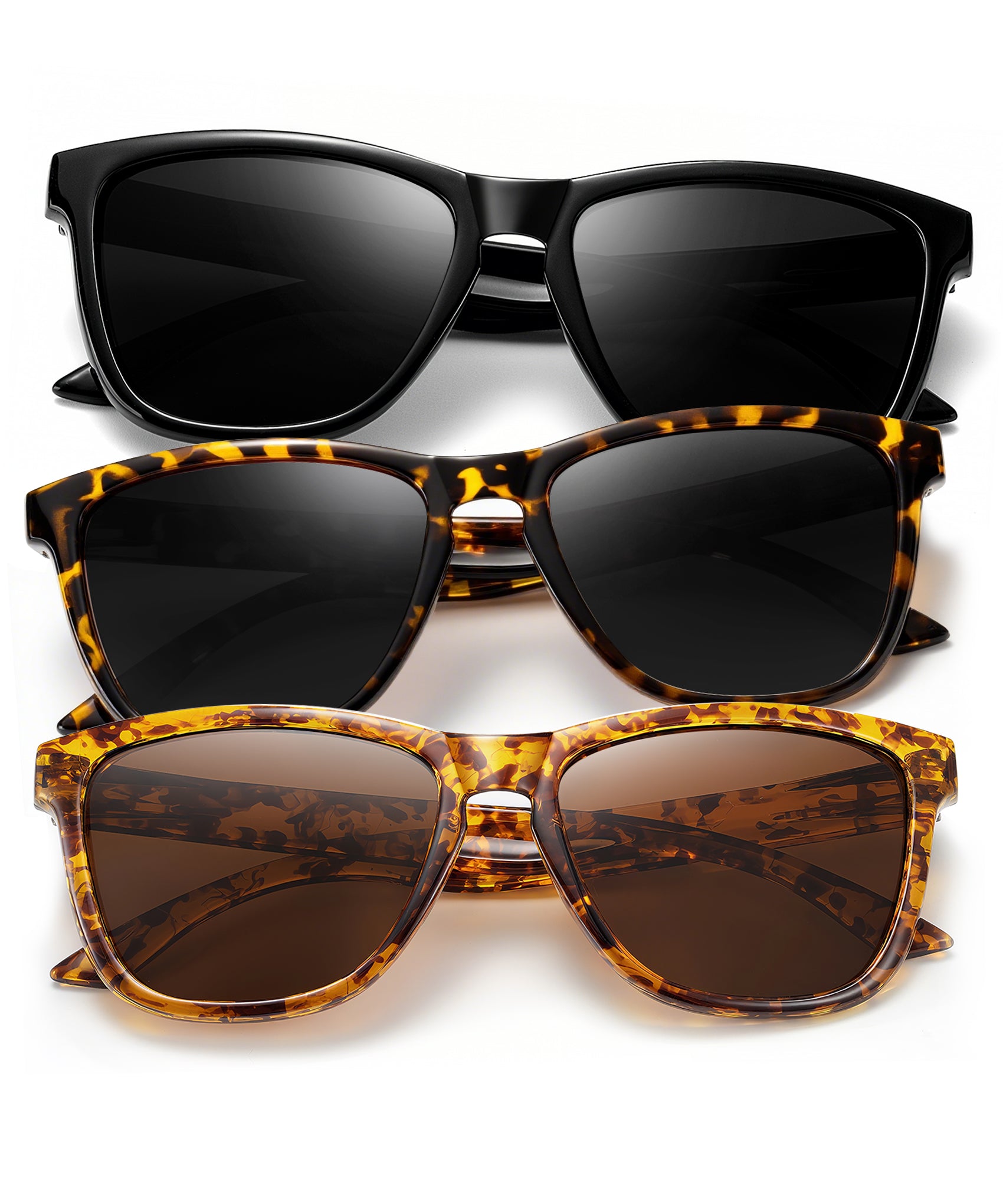 KALIYADI Womens-Sunglasses Polarized Sunglasses-Womens Trendy: Retro Sun Glasses with UV Protection for Travel Driving（WMS06-1-4-7）