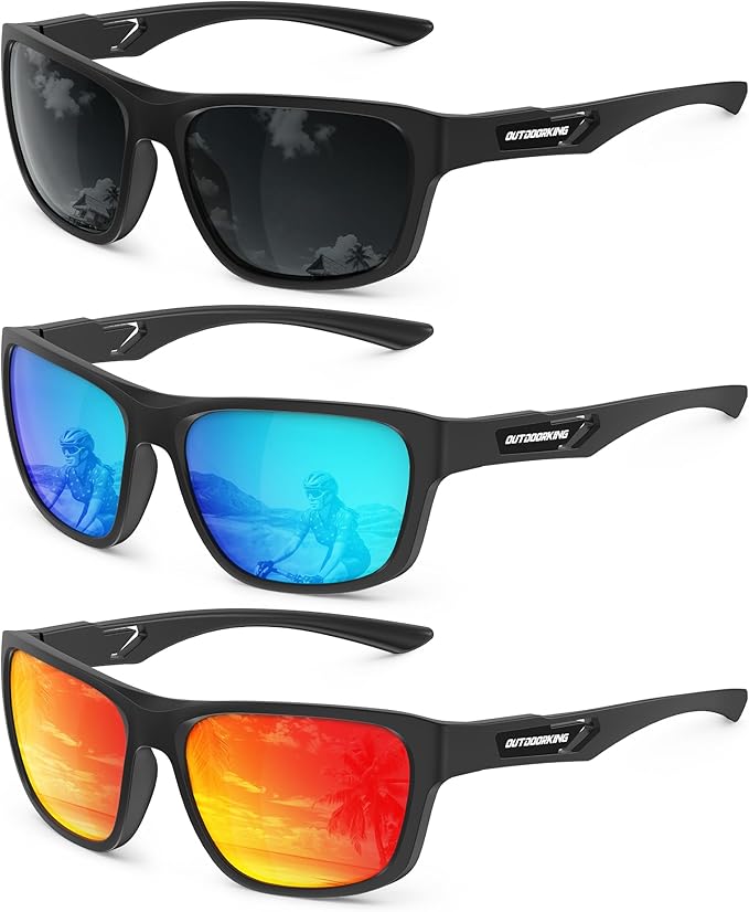 KALIYADI Sports Mens-Sunglasses Women Polarized-Sunglasses-Men: Sun Glasses with UV400 for Driving Running Cycling 150-2-3-5