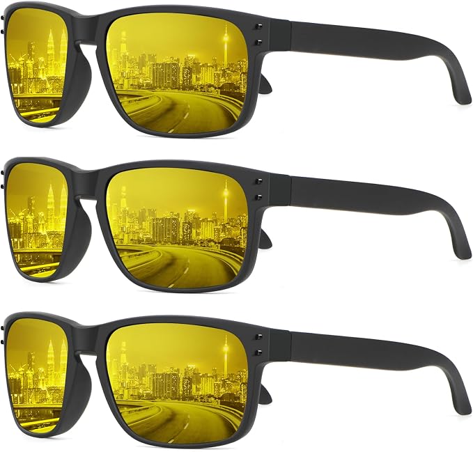KALIYADI Polarized Sunglasses for Men and Women Vintage Style Sun Glasses for Fishing Running Driving with UV Protection FBAS66-13-13-13
