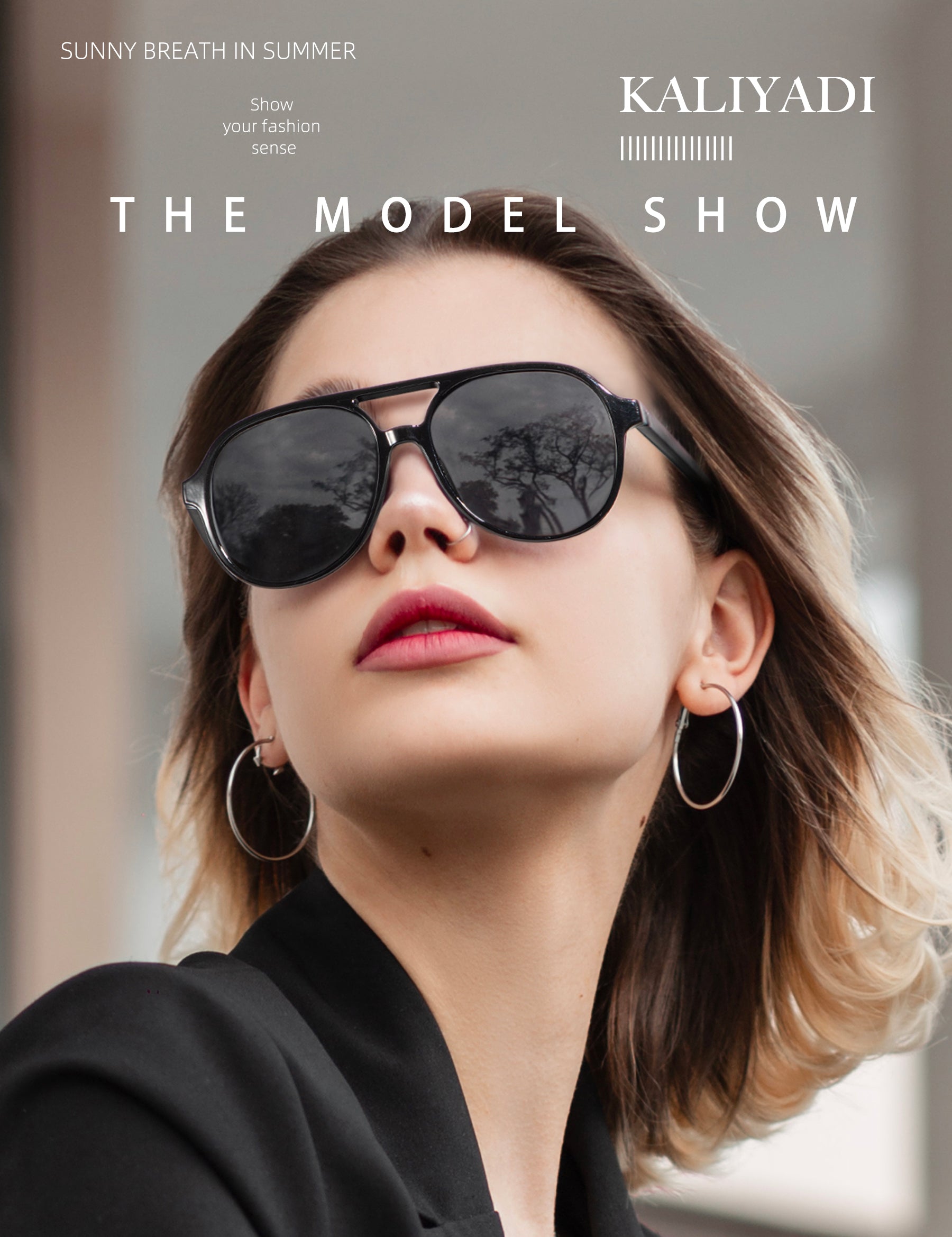 KALIYADI Aviator Sunglasses for Women,Retro Square Sun Glasses with 70s Vintage Style and UV Protection 2 PackWMKAS2410-1-3