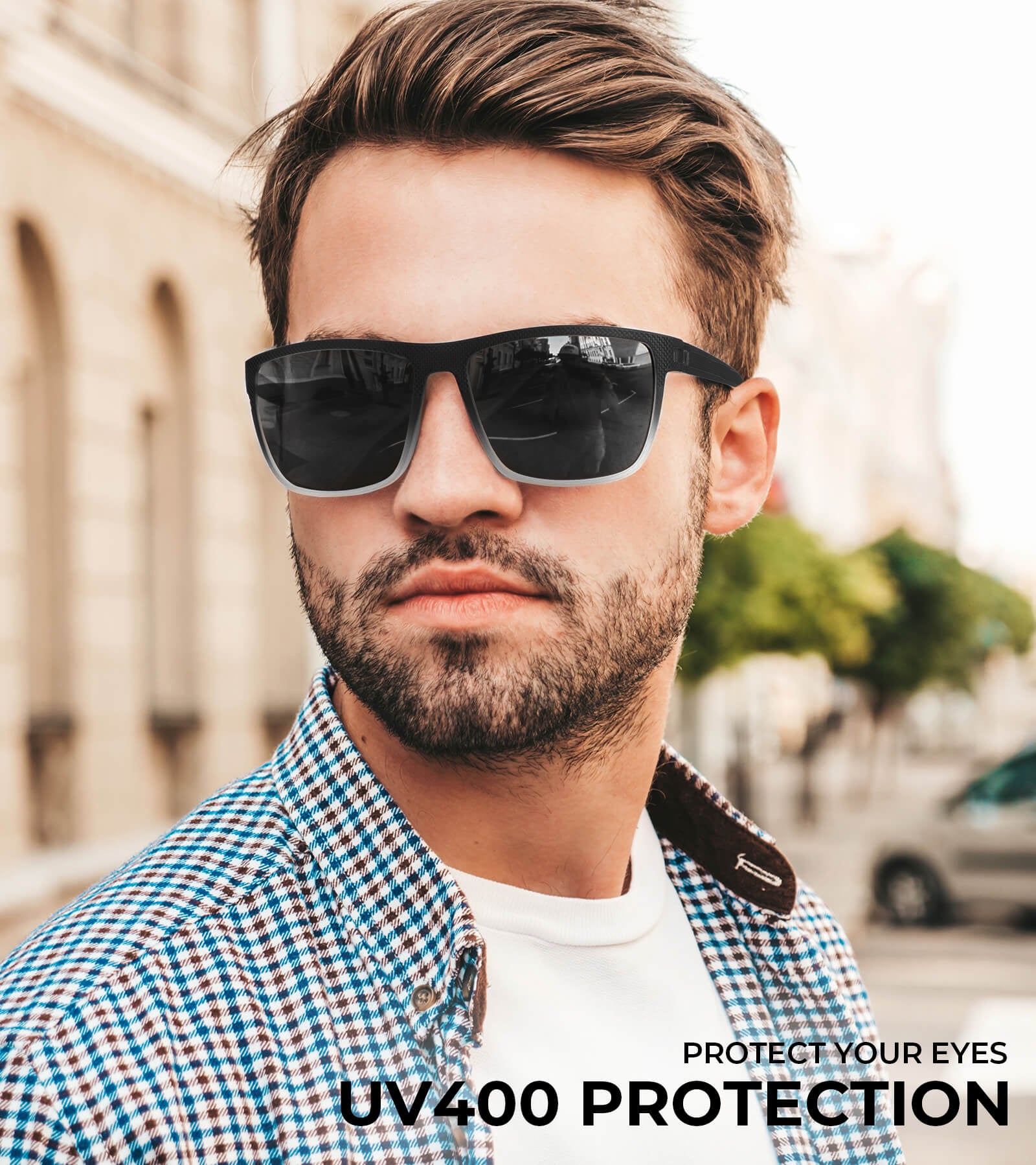 Polarized Sunglasses Men,Lightweight Mens Sunglasses Polarized UV Protection Driving Fishing Golf(WMKAS45-37-38-40)