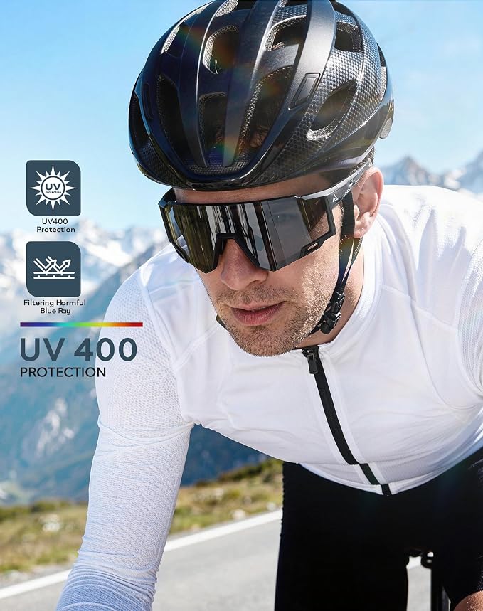 KALIYADI Sports Sunglasses-Men Polarized-Mens-Sunglasses Women: Running Sun Glasses with UV400 for Fishing Cycling KA167-11-13-14