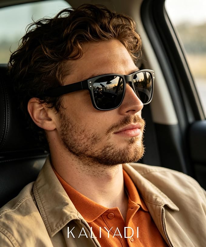 KALIYADI Polarized Sunglasses for Men and Women Vintage Style Sun Glasses for Fishing Running Driving with UV Protection FBAS66-7-8-9