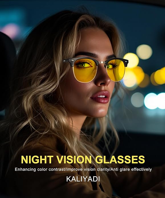 KALIYADI Polarized Sunglasses for Men and Women Semi-Rimless Frame Driving Sun glasses UV Blocking KAS22-15-S23-29