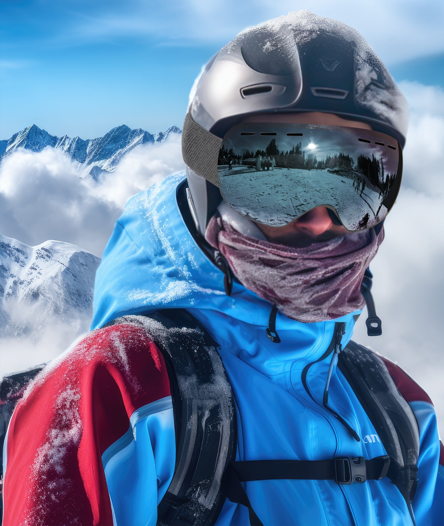 KALIYADI Ski Goggles for Men Women Youth, OTG Snow Goggles with Anti Fog and UV Protection Over Glasses Vlt 10% (Clear Pink)  WMKAX01-7