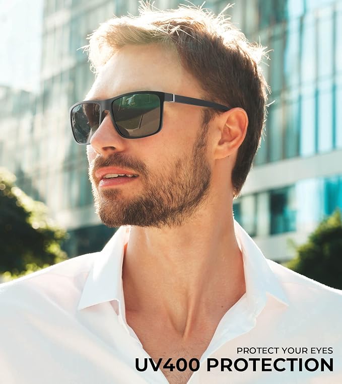 KALIYADI Polarized Mens Sun-Glasses Sunglasses-Men : Classic Sunglasses with UV Protection for Fishing Driving Golf KAS11-1-3-4-8
