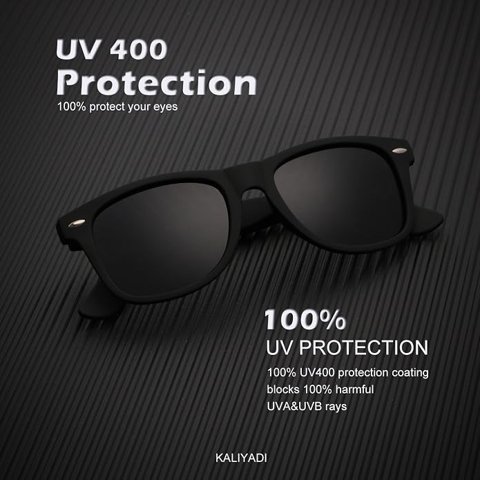 KALIYADI Polarized Sunglasses for Men and Women Semi-Rimless Frame Driving Sun glasses UV Blocking KAS22-1-S23-5