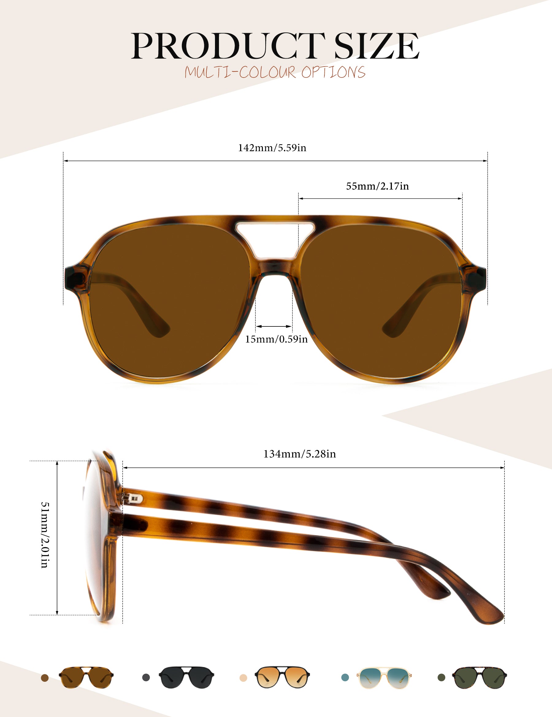 KALIYADI Aviator Sunglasses for Women,Retro Square Sun Glasses with 70s Vintage Style and UV Protection 2 PackWMKAS2410-1-3