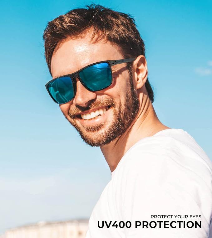 KALIYADI Mens-Sunglasses Polarized Sun-Glasses Men: Classic Sunglasses for Driving Fishing Golf With UV400 Protection KA156-1-3-6-8-11
