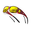 KALIYADI Night-Vision-Glasses Fit-Over-Glasses Wrap-Around Glasses: Night Vision Glasses Anti Glare HD for Driving WMKAS105-12-13-14