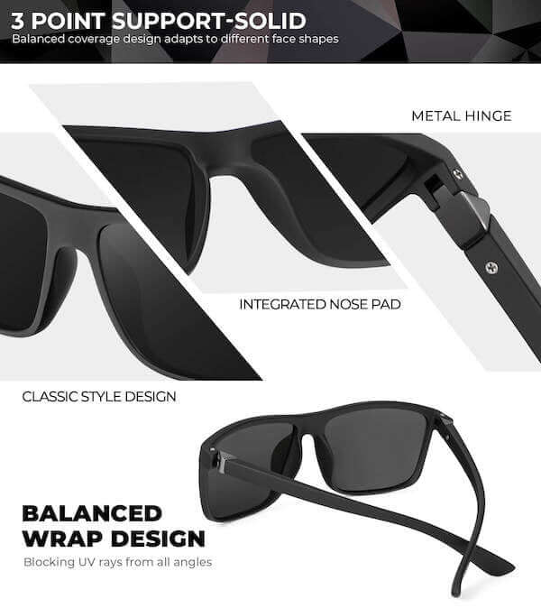 Classic Rectangle Sunglasses S11-1-6-8