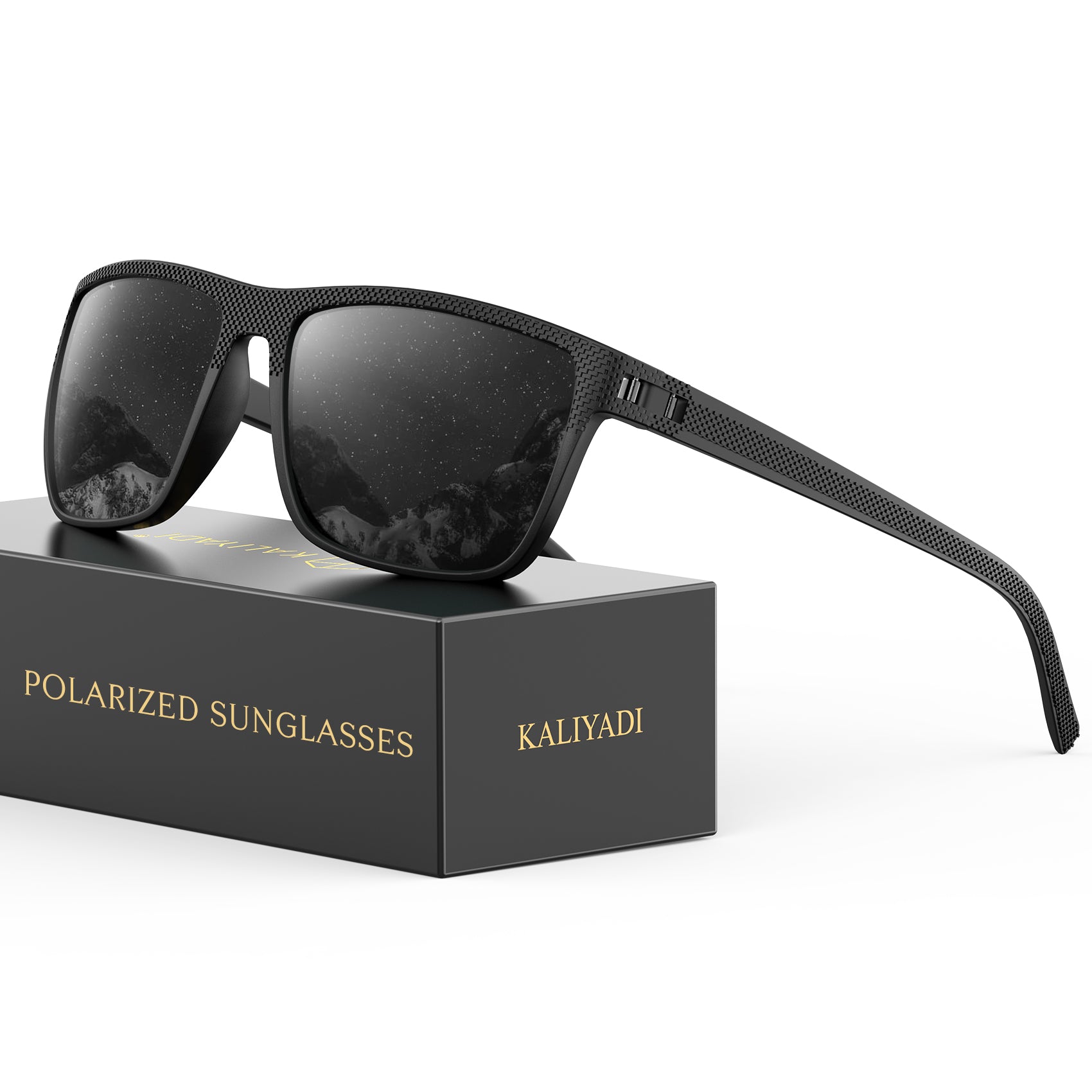 KALIYADI Mens-Sunglasses Polarized Sunglasses Men:  Classic Sun Glasses with UV400 Protection for Driving Fishing Golf （S45-1）