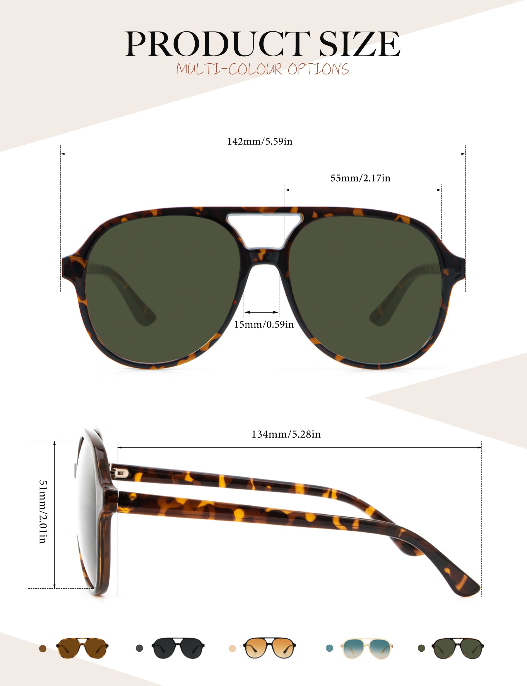 KALIYADI Aviator Sunglasses for Women,Retro Square Sun Glasses with 70s Vintage Style and UV Protection 2 PackWMKAS2410-1-3