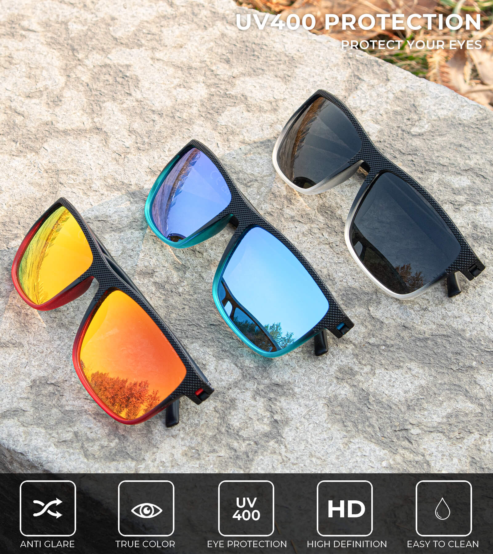 Polarized Sunglasses Men,Lightweight Mens Sunglasses Polarized UV Protection Driving Fishing Golf(WMKAS45-37-38-40)
