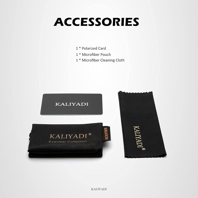 KALIYADI Sunglasses Men Polarized Sunglasses for Men Women Unisex Semi-Rimless Frame Retro Driving Sun Glasses UV Blocking S23-4