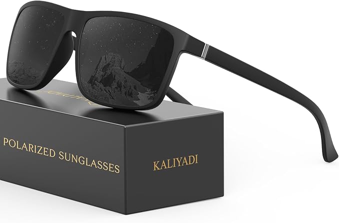 KALIYADI Sunglasses for Mens Polarized-Sunglasses: Men Sun Glasses with UV400 Protection for Driving Fishing Golf  KAS11-1