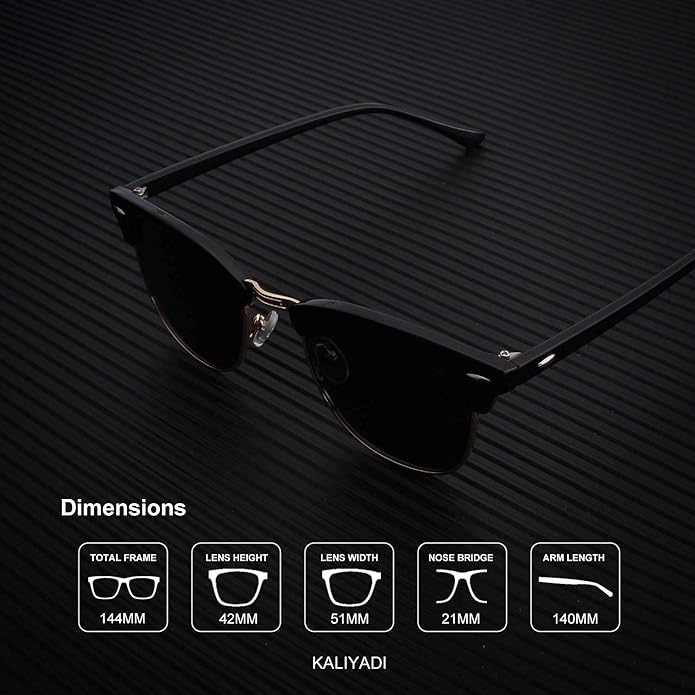 KALIYADI Sunglasses Men Polarized for Mens and Womens Unisex Sun Glasses for Driving UV Protection S23-1-3