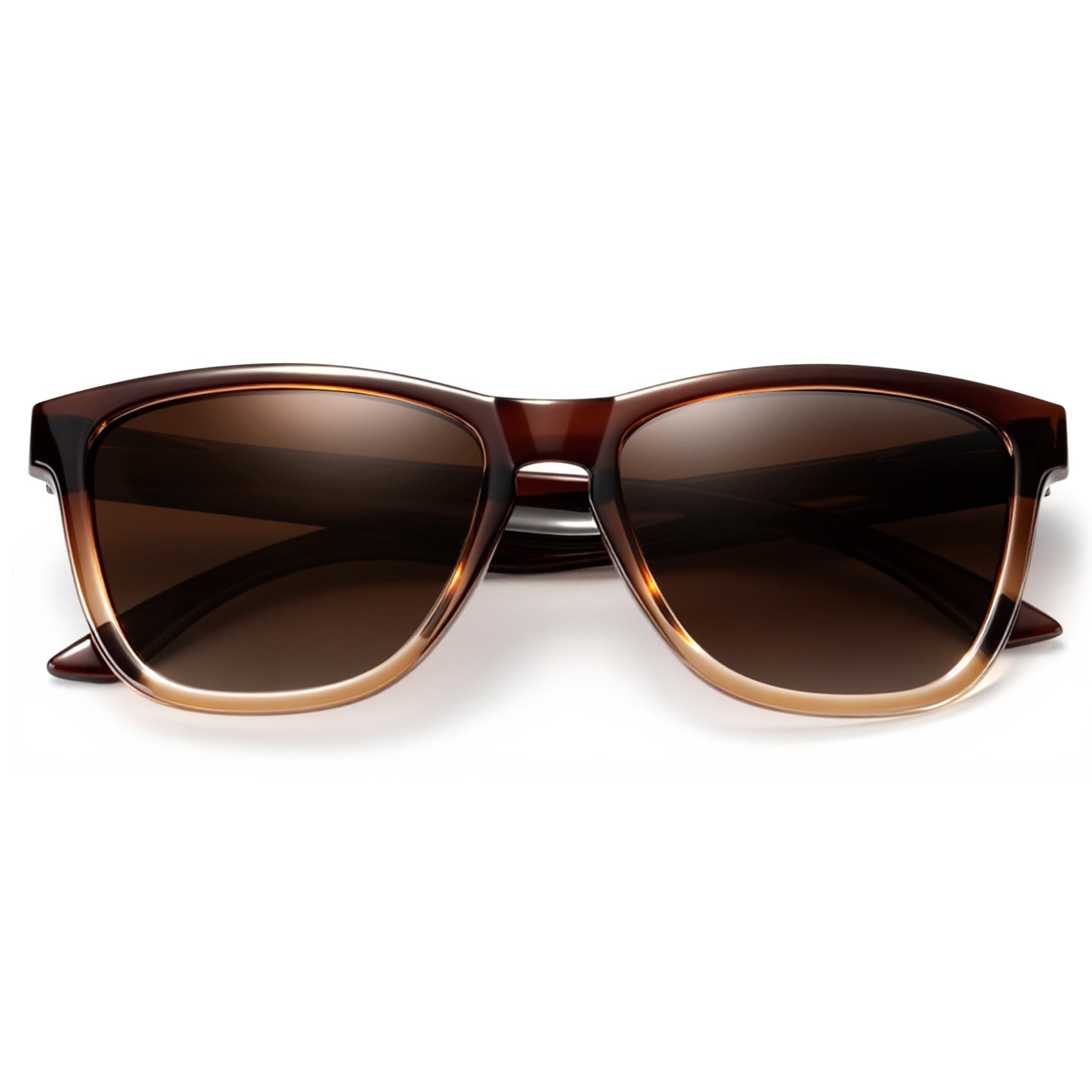 KALIYADI Polarized Sunglasses for Women Men Retro Square Sun Glasses UV Protection(WMKAS06-5)