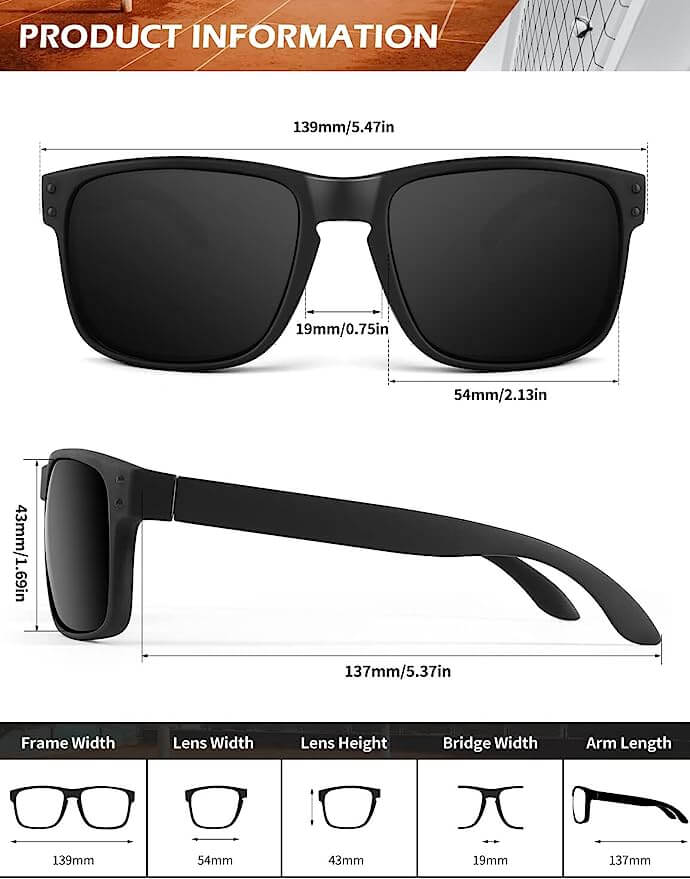 KALIYADI Rivets Square Sunglasses information