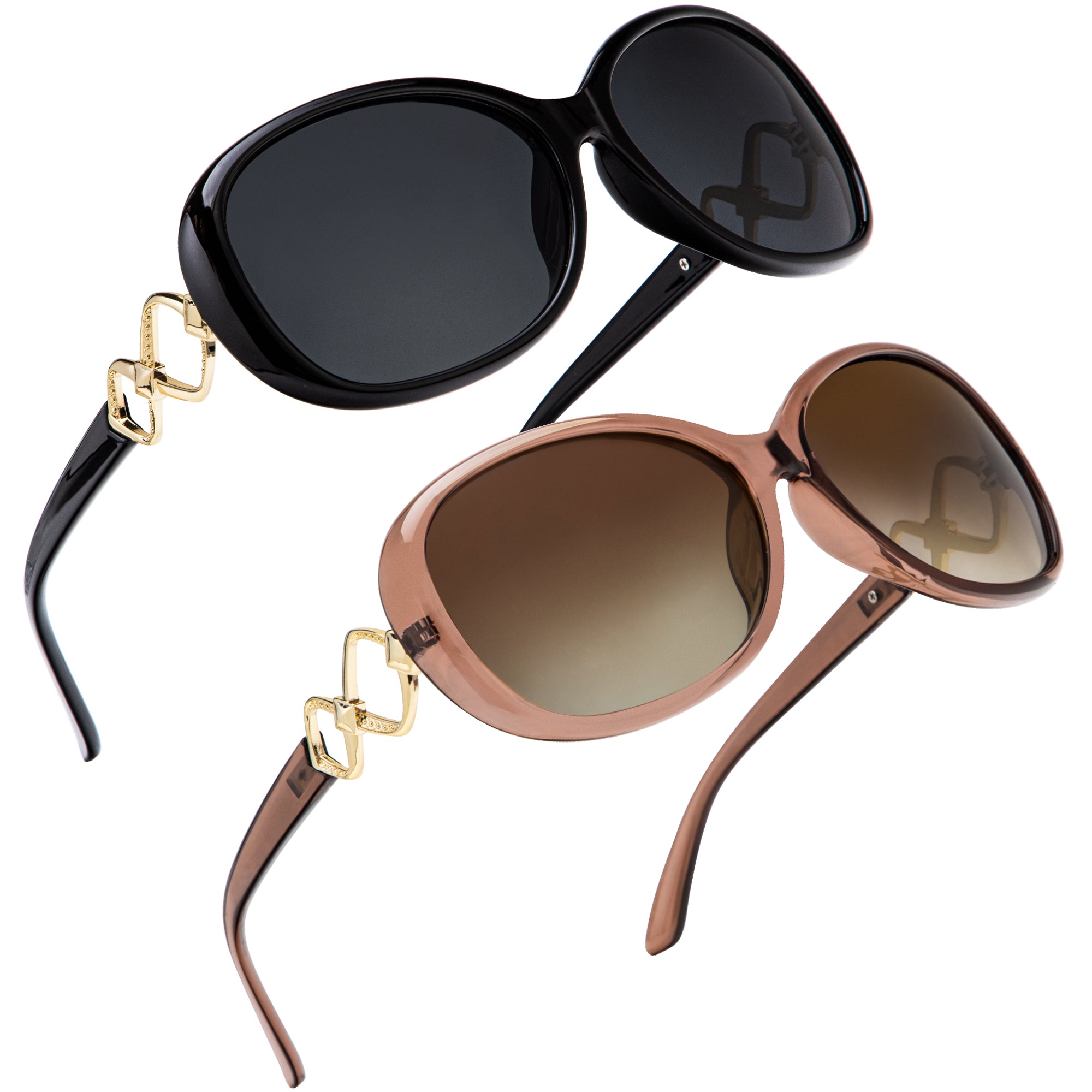 KALIYADI Polarized Sunglasses for Women,Oversized Sun Glasses UV Blocking(WMKAS3703-1-3)