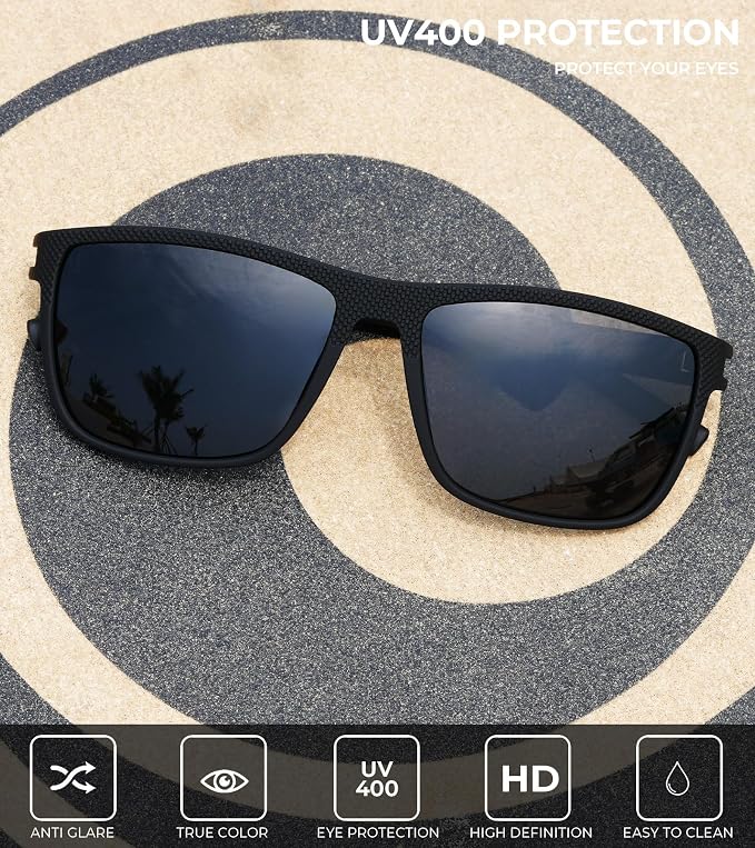 KALIYADI Mens-Sunglasses Polarized Sun-Glasses Men: Classic Sunglasses for Driving Fishing Golf With UV400 Protection KA156-1-3-6-8-11