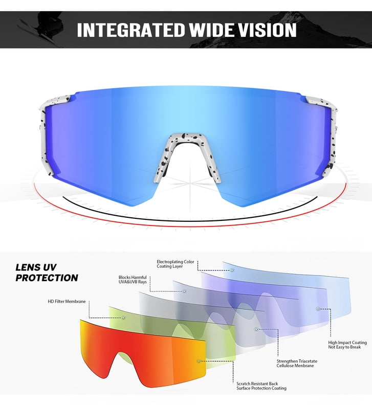 KALIYADI Polarized Sport Sunglasses-Men-Women Running-Sunglasses: Cycling Sun Glasses UV Protection Driving Fishing 3packs(WMKA159-1-3-15)
