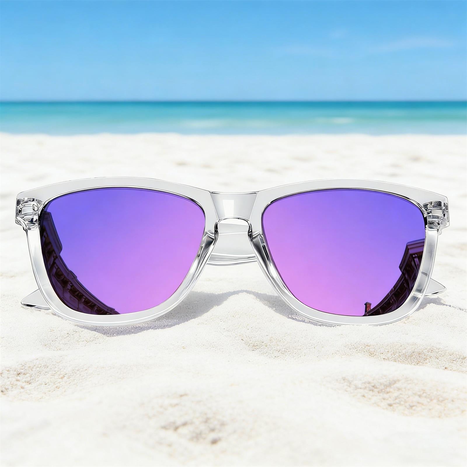 KALIYADI Polarized Sunglasses for Women Men Retro Square Sun Glasses UV Protection(WMKAS06-18)