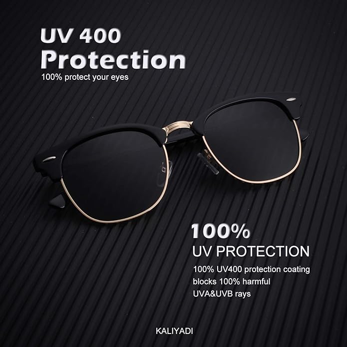KALIYADI Sunglasses Men Polarized for Mens and Womens Unisex Sun Glasses for Driving UV Protection S23-1-3
